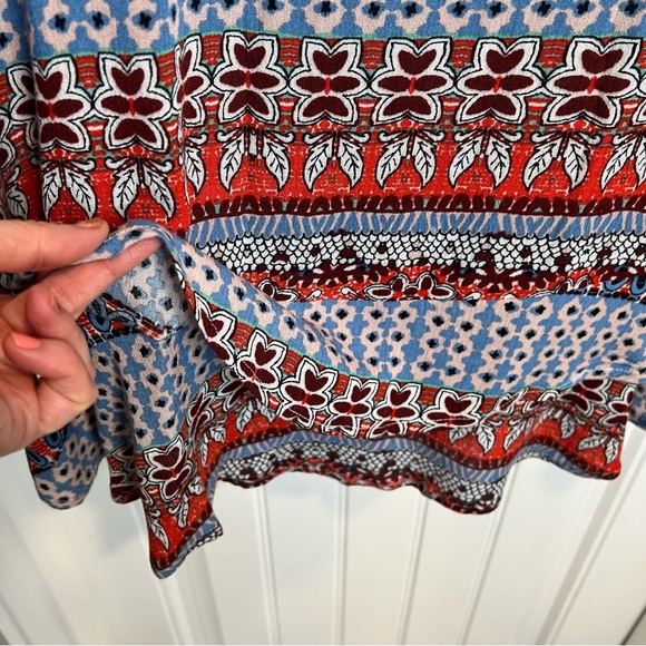 Democracy Colorful‎ Boho Long Open Sleeve Dress. Size Large. - Picture 11 of 16